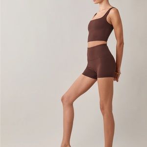 Reformation black biker shorts. NWT